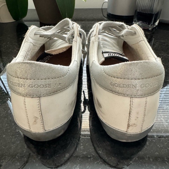 GOLDEN GOOSE WOMENS SUPERSTAR WHITE LEATHER SILVER STAR 40 WORN 1X LKNW - Picture 10 of 16